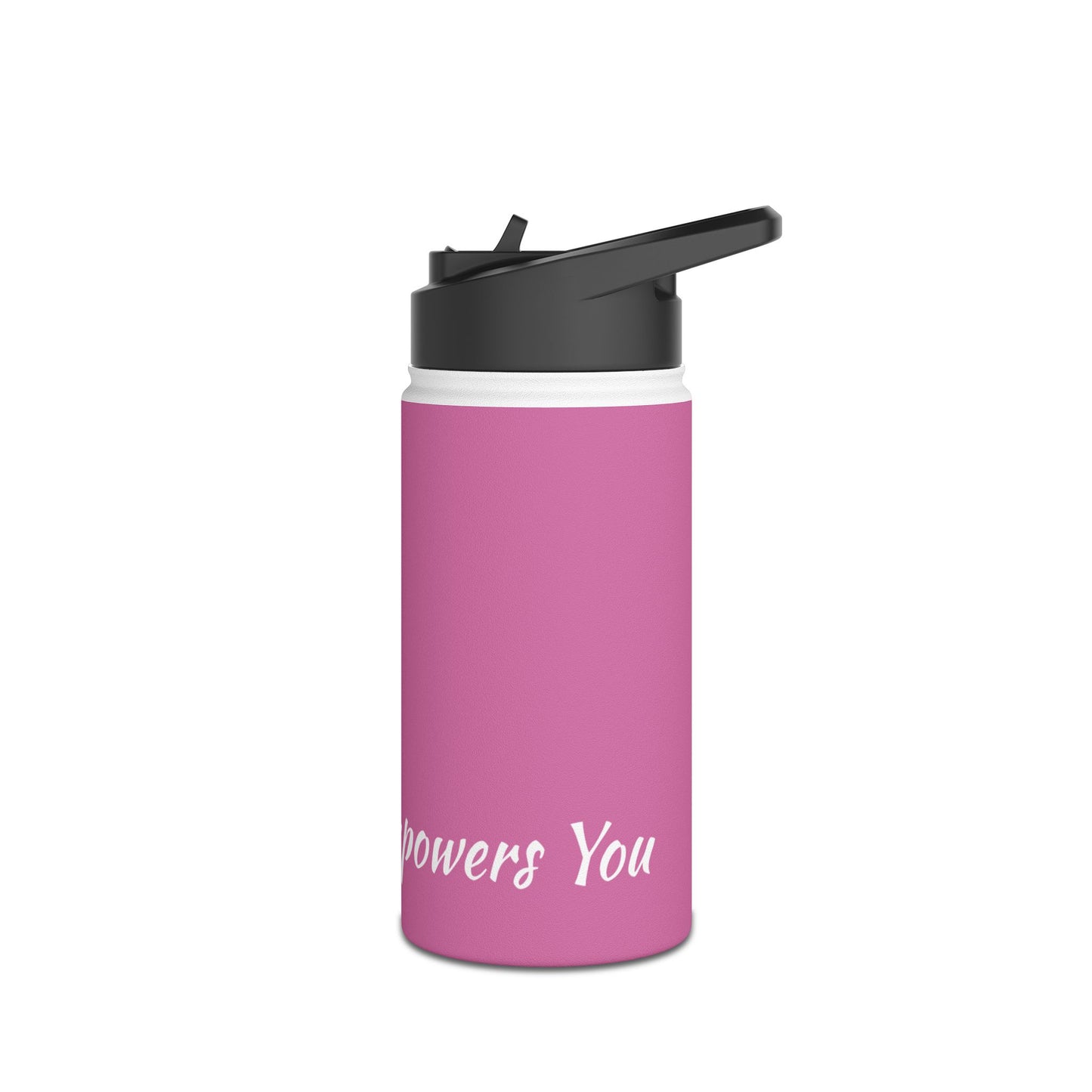 Light Pink Stainless Steel Water Bottle, Standard Lid