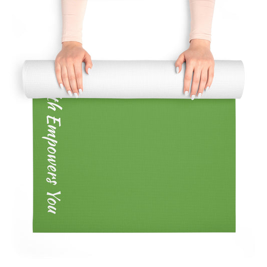 Green Foam Yoga Mat