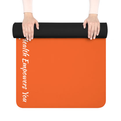 Orange Rubber Yoga Mat