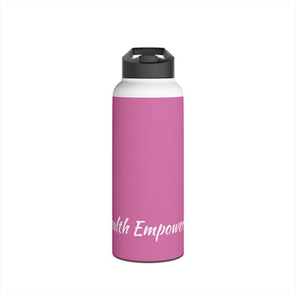 Light Pink Stainless Steel Water Bottle, Standard Lid