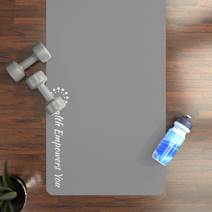 Grey Rubber Yoga Mat