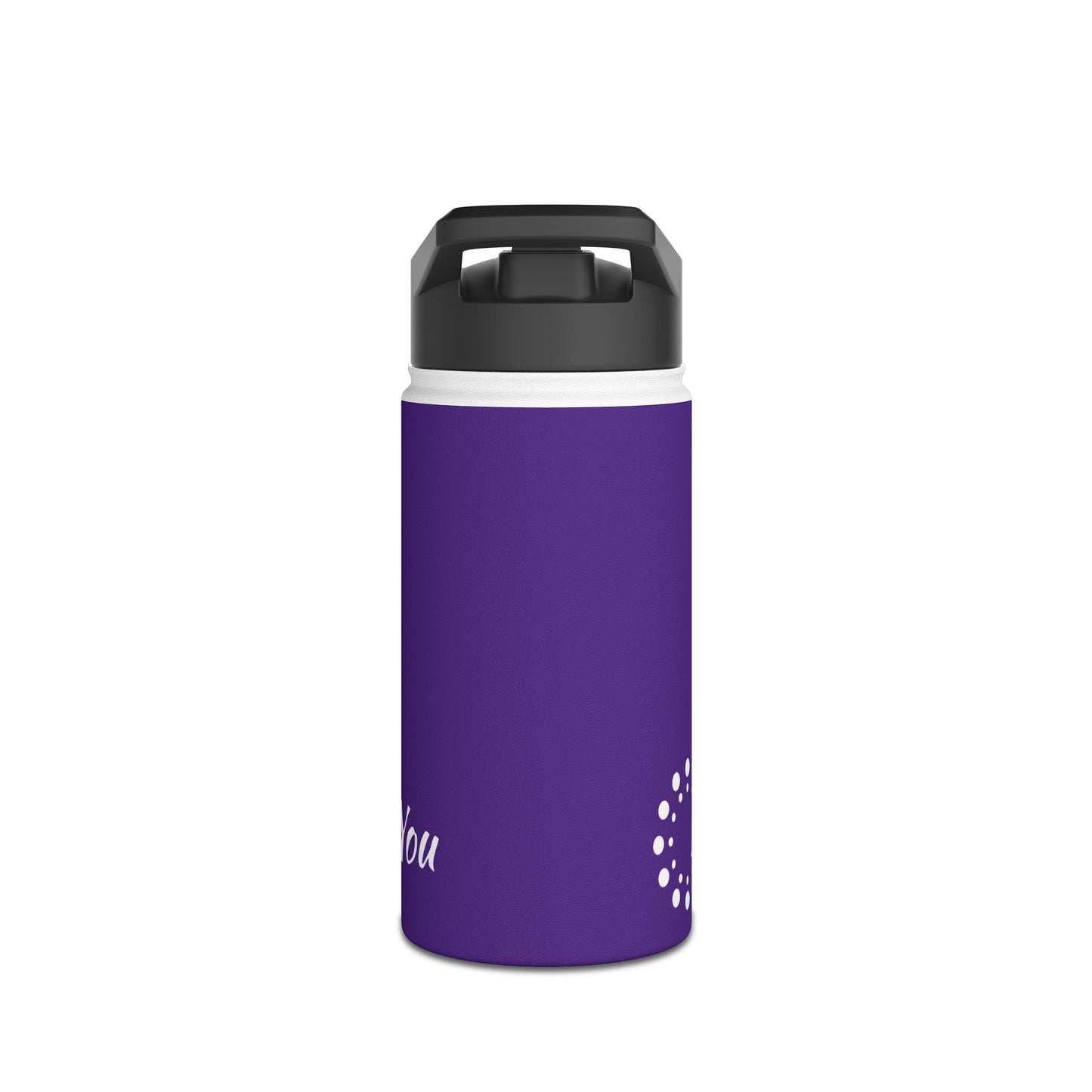 Purple Stainless Steel Water Bottle, Standard Lid