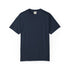 Navy blue t-shirt on a white background