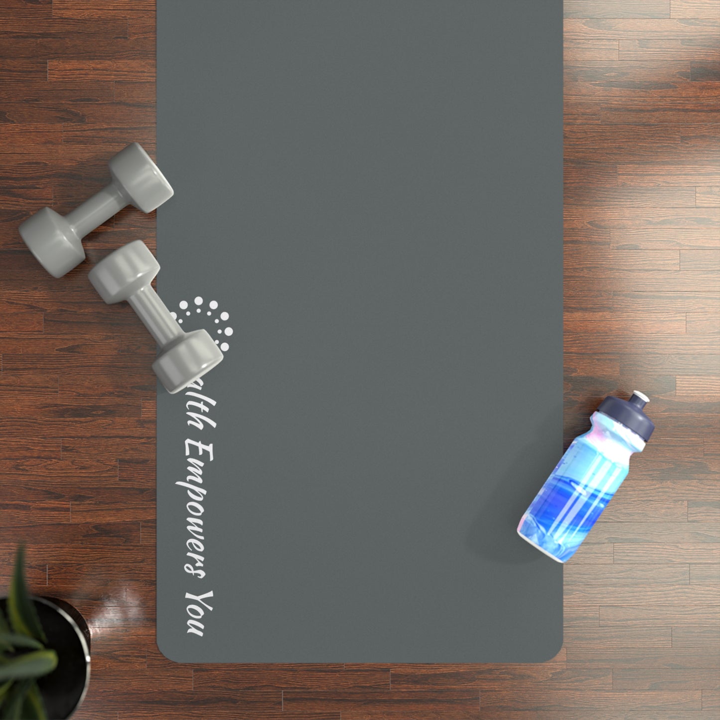 Dark Grey Rubber Yoga Mat