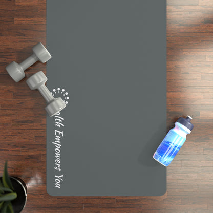 Dark Grey Rubber Yoga Mat