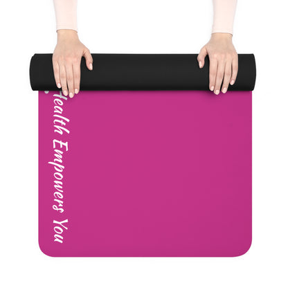 Pink Rubber Yoga Mat