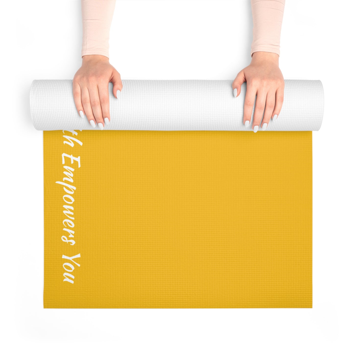 Yellow Foam Yoga Mat