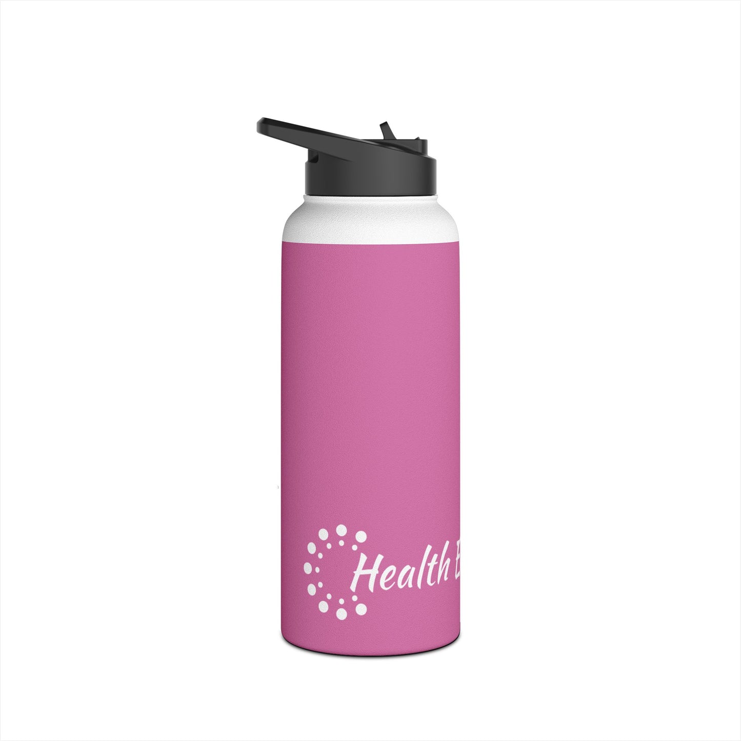 Light Pink Stainless Steel Water Bottle, Standard Lid