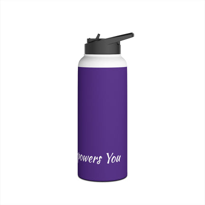 Purple Stainless Steel Water Bottle, Standard Lid