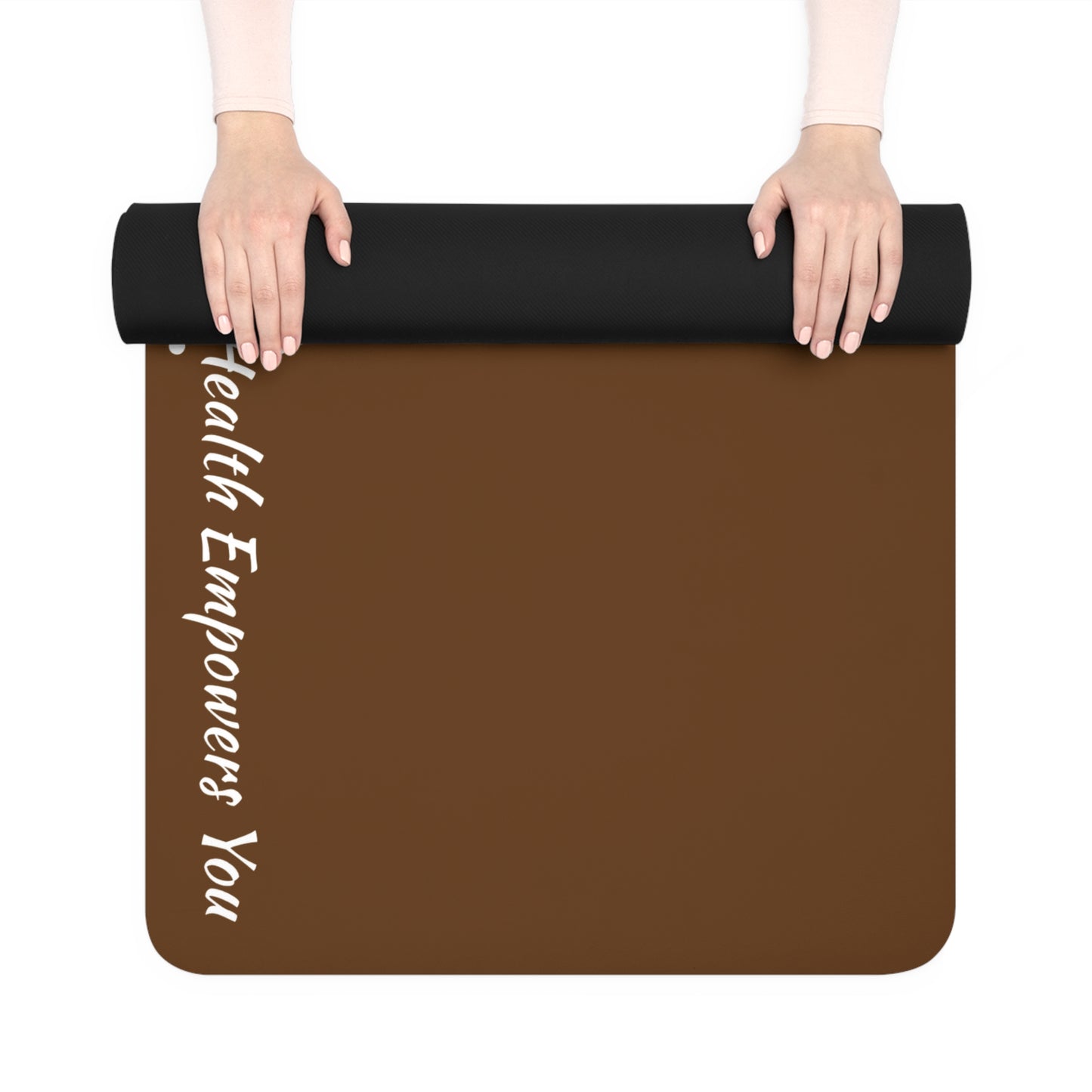 Brown Rubber Yoga Mat