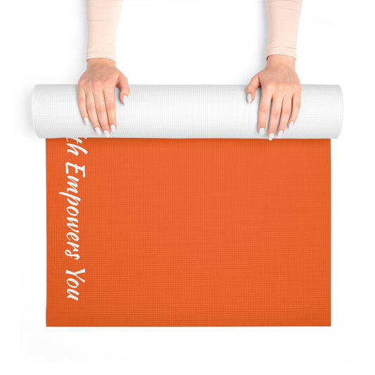 Orange Foam Yoga Mat