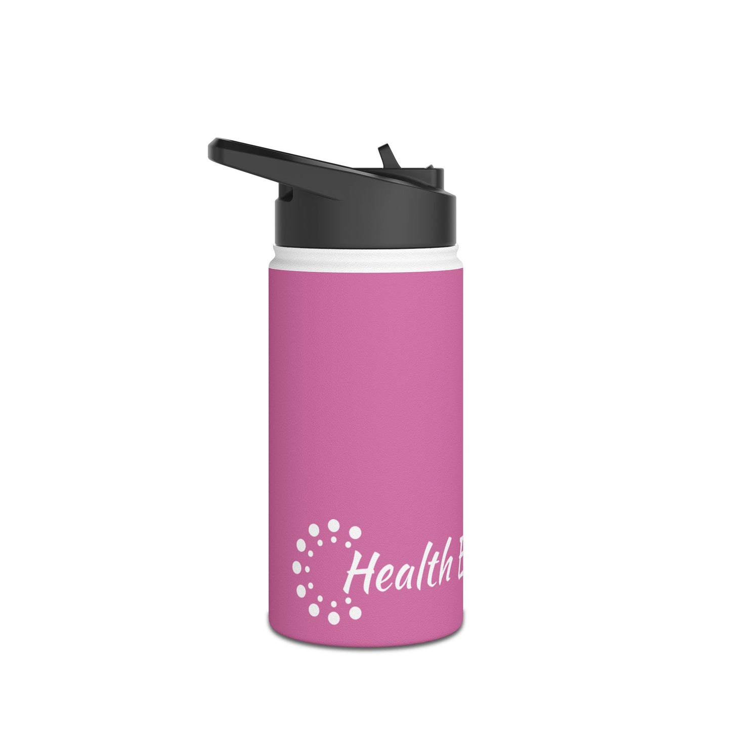 Light Pink Stainless Steel Water Bottle, Standard Lid