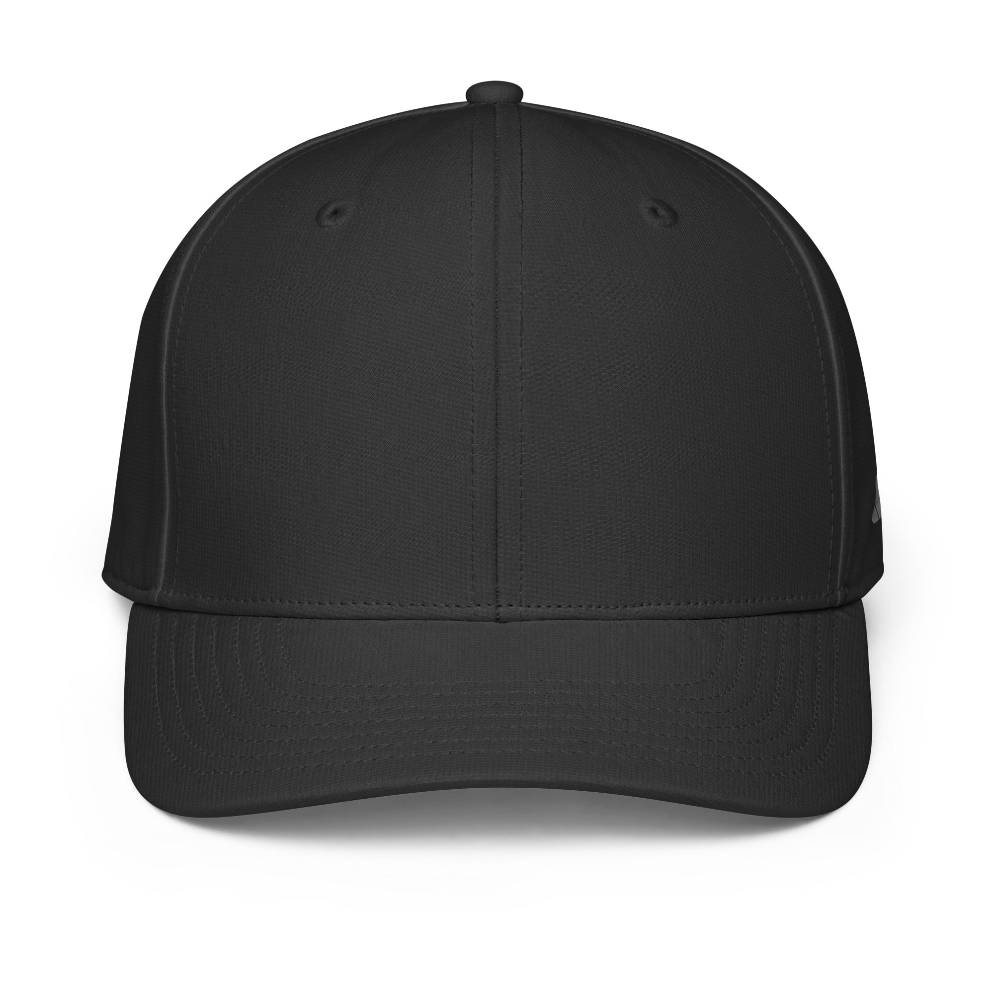 Black baseball cap on a white background