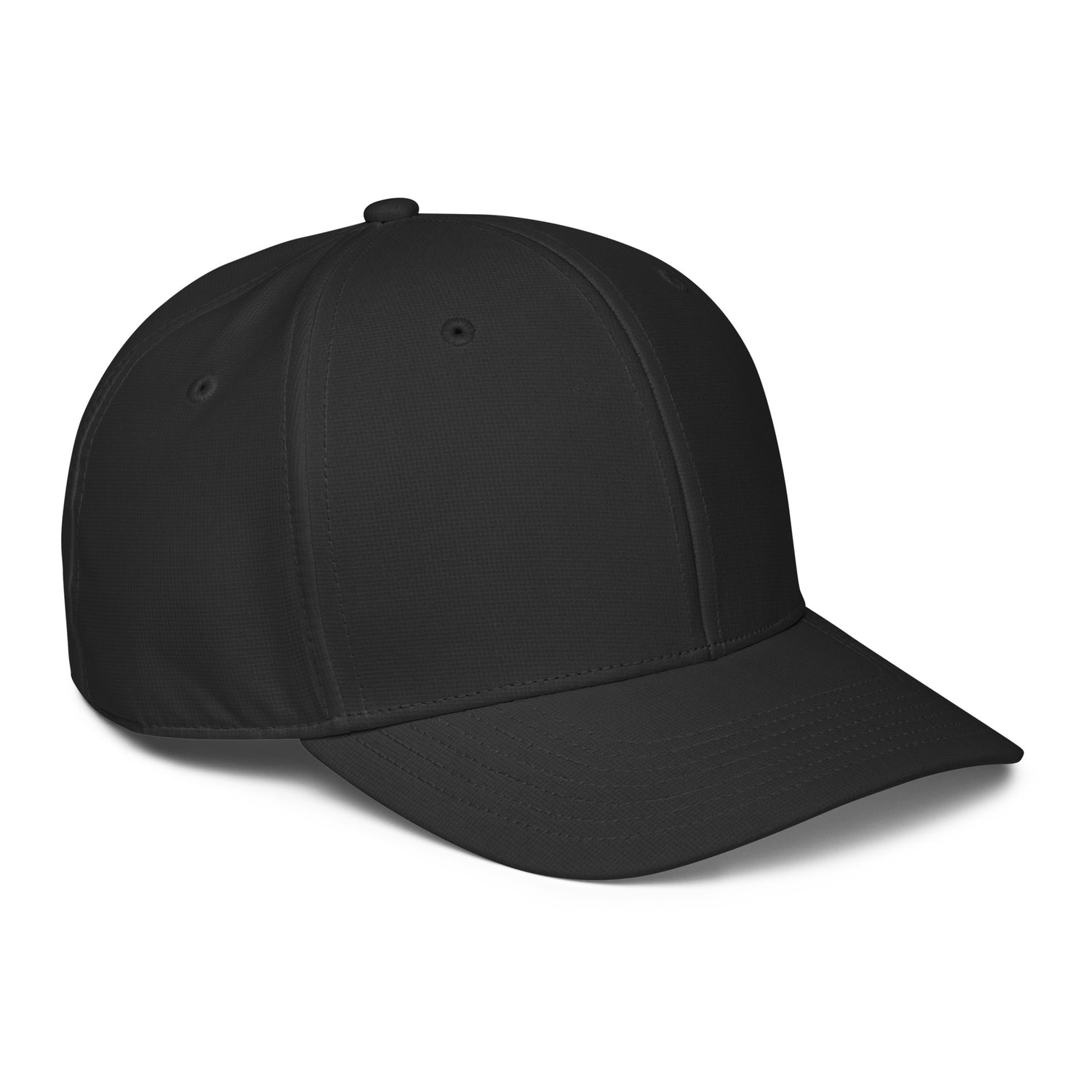 Black baseball cap on a white background