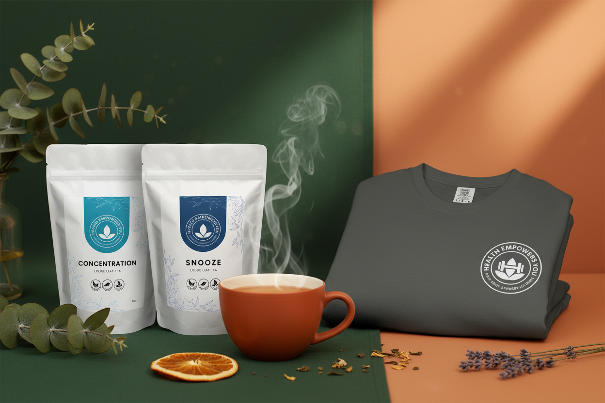 Duo Tea + T-Shirt No Text Banner