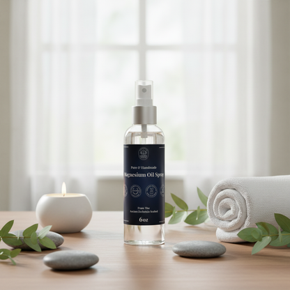 Magnesium Oil Spray in Spa Setting