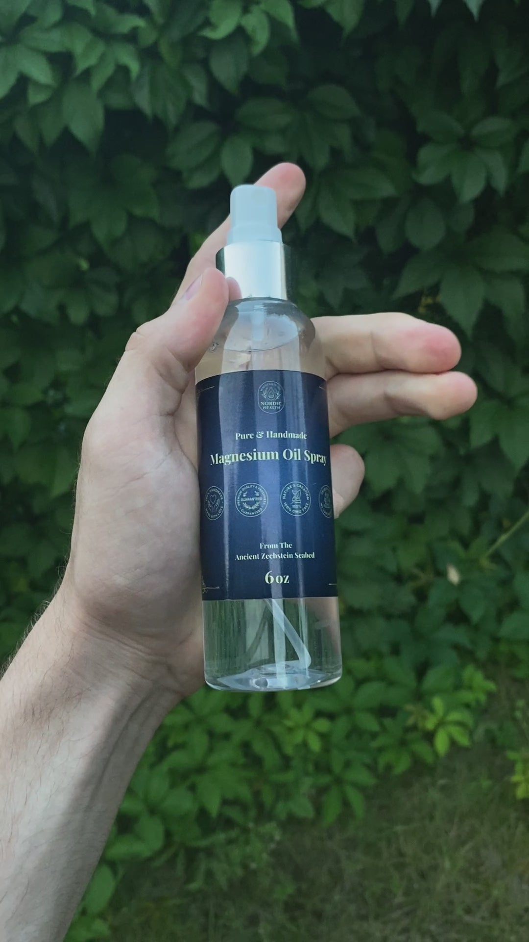 Video showing the Magnesium oil spray demonstration