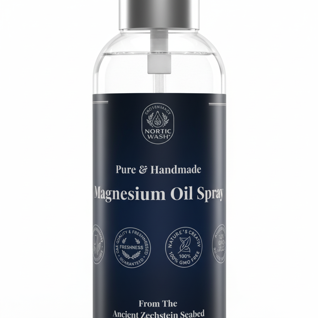 Pure Zechstein Magnesium Oil Spray Label Close-Up