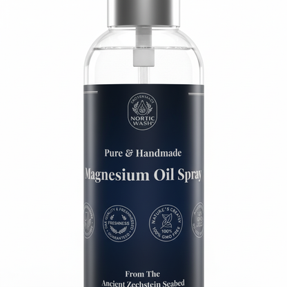 Pure Zechstein Magnesium Oil Spray Label Close-Up