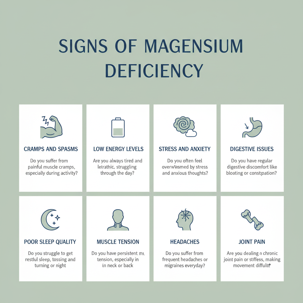 Signs of Magnesium Deficiency - Symptoms Checklist