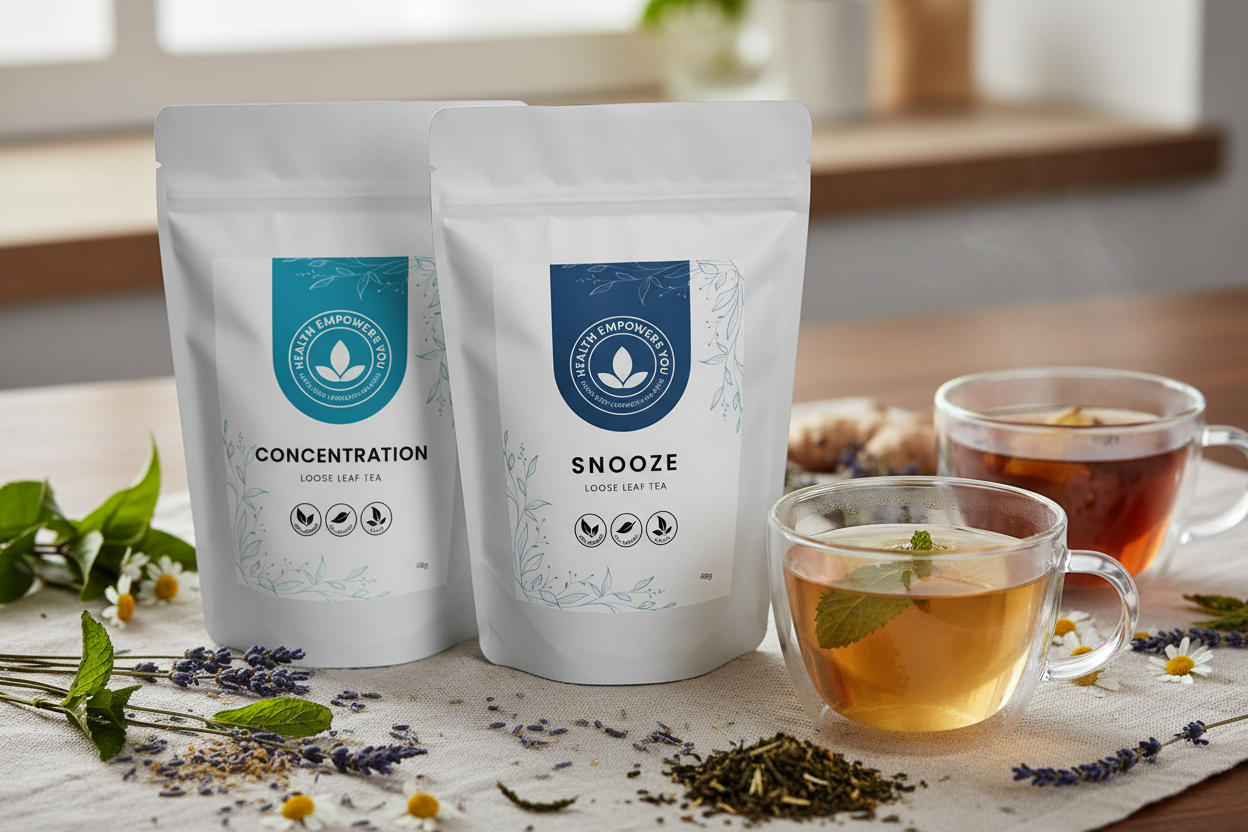 Tea Duo Close-Up - Dynamic Composition