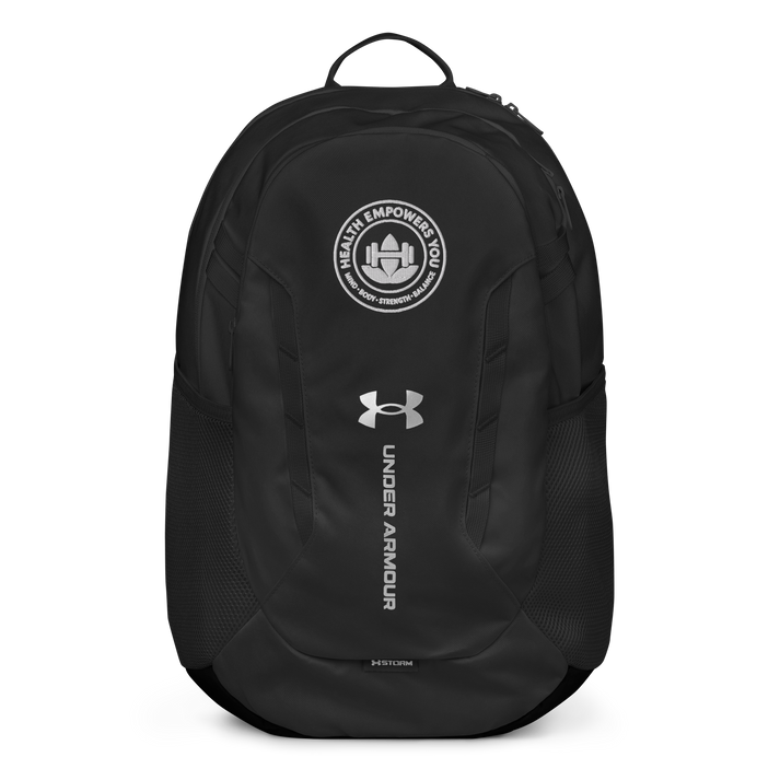 Under Armour backpack black front view performance design