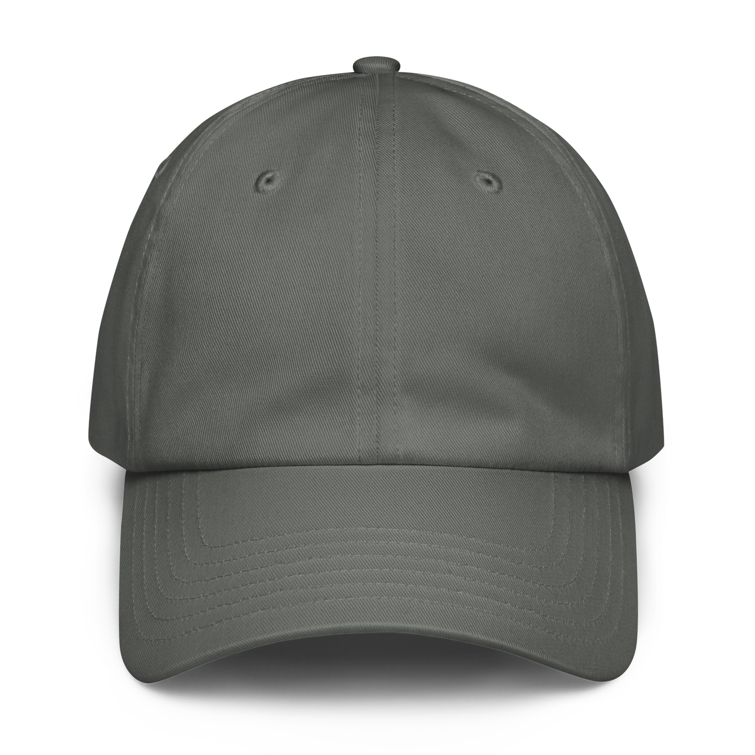 Gray baseball cap on a white background