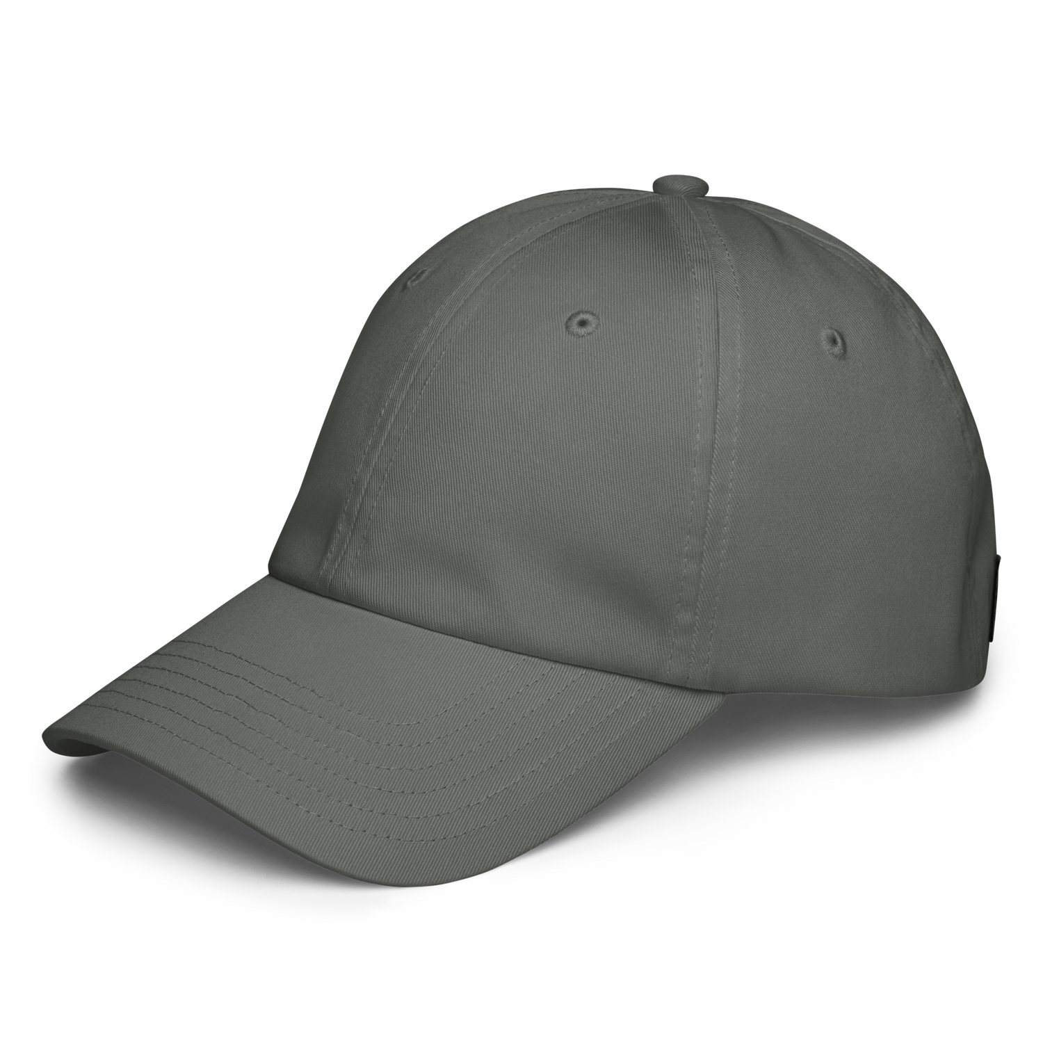 Gray baseball cap on a white background
