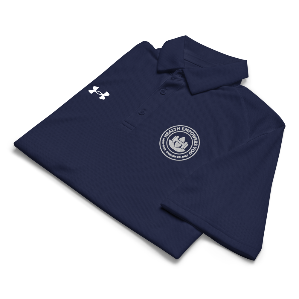 Empowerfit x Under Armour® Men’s Performance Polo – Lightweight, Breathable & Odor-Resistant