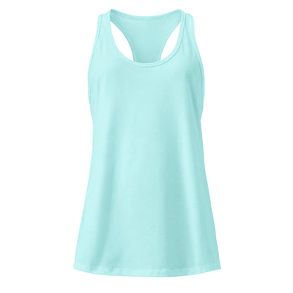 Light blue tank top on a white background