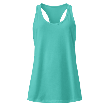 Turquoise tank top on a white background