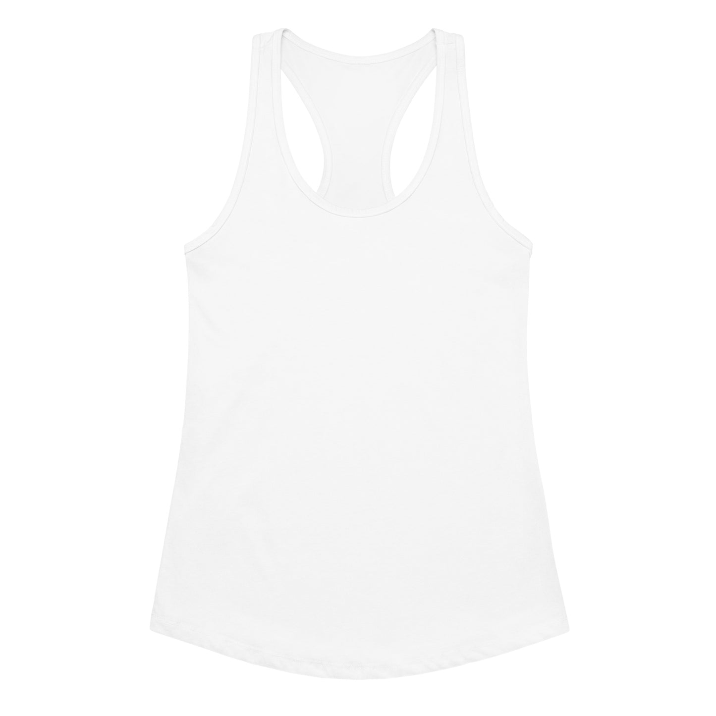 White tank top on a white background