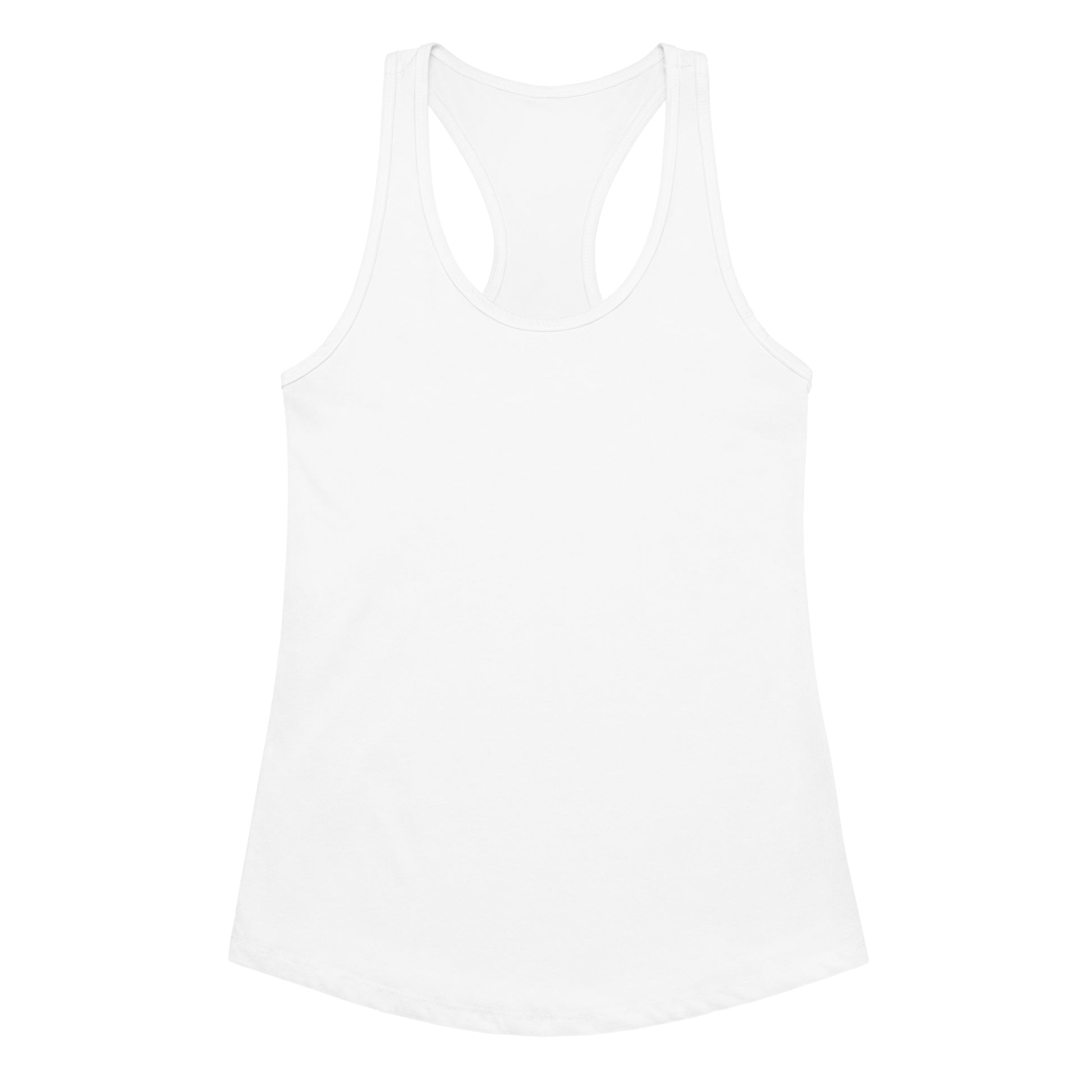 White tank top on a white background